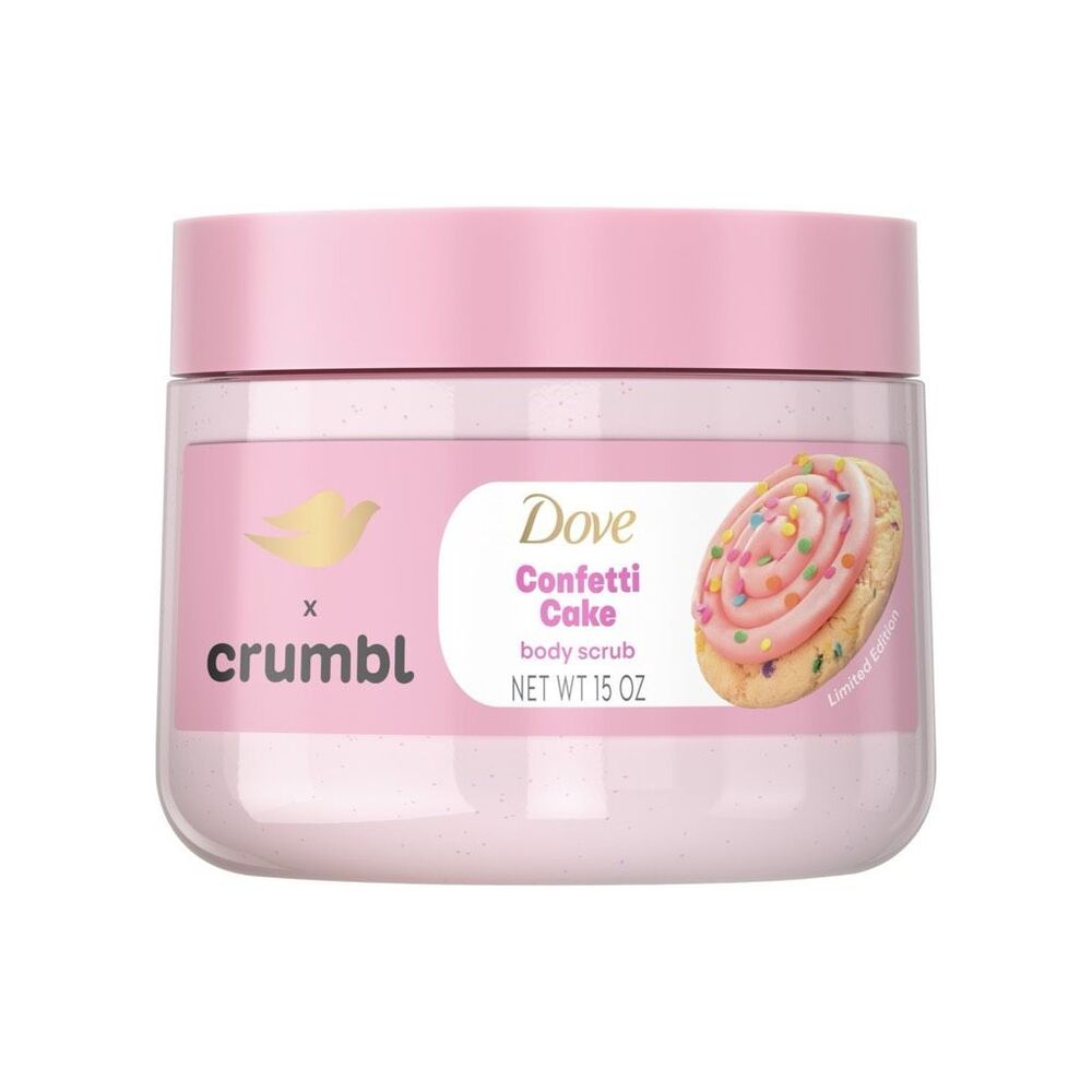 Dove x Crumbl Exfoliating Body Scrub - Confetti Cake - 15 oz